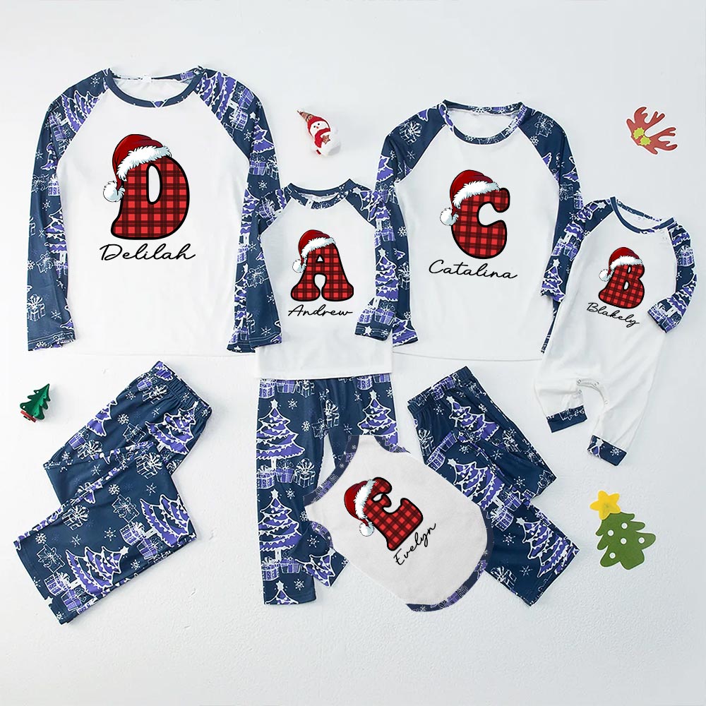 Personalized Monogrammed Family Christmas Pajamas 3